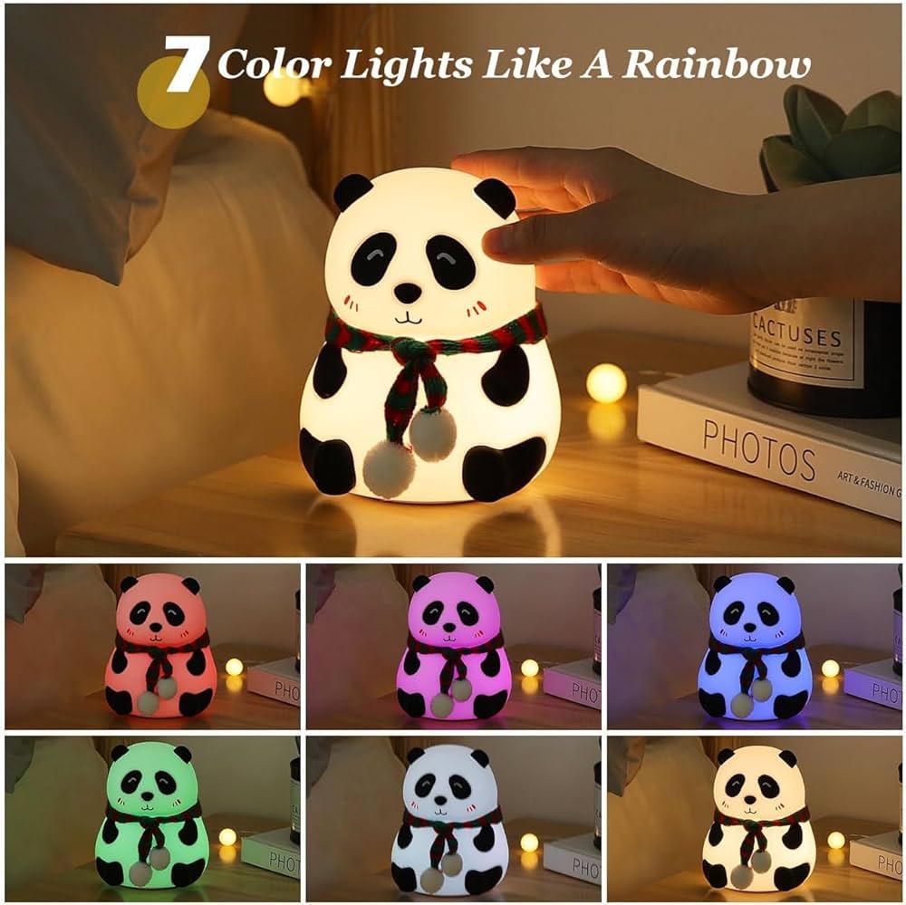 Panda 7-Color Night Lamp