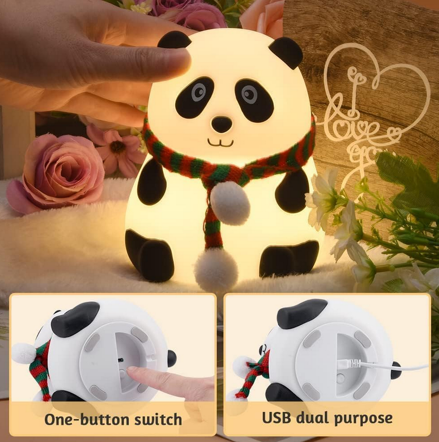 Panda 7-Color Night Lamp