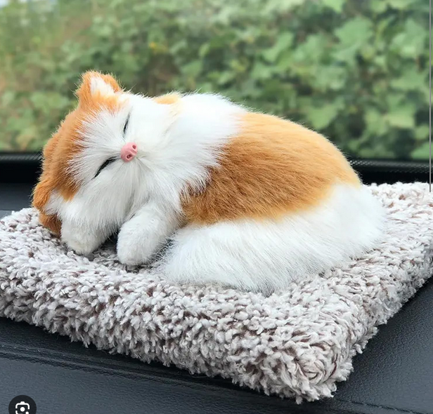 Sleeping Cute Cat for Car Dashboard