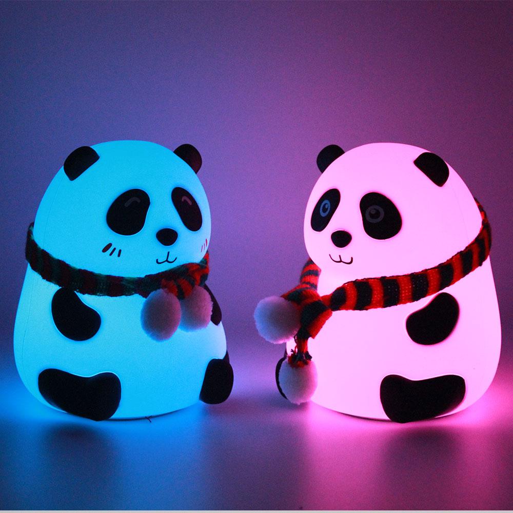 Panda 7-Color Night Lamp